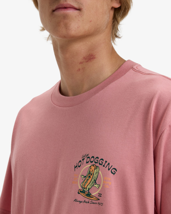 4 Lunch Break - Camiseta de manga corta para Hombre Rosa EBYZT00291 Billabong