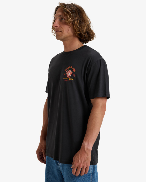 3 Lunch Break - Camiseta de manga corta para Hombre Negro EBYZT00291 Billabong