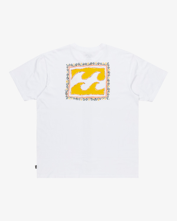 6 Crayon Wave - T-shirt de mangas curtas para Homem Branco EBYZT00292 Billabong