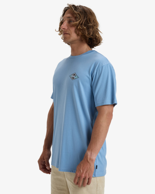 3 Crayon Wave - T-shirt met Korte mouw voor Heren Blue EBYZT00292 Billabong