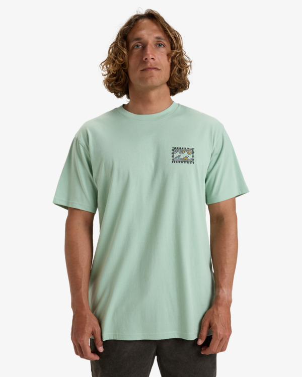 0 Crayon Wave - Short Sleeves T-Shirt for Men Blue EBYZT00292 Billabong