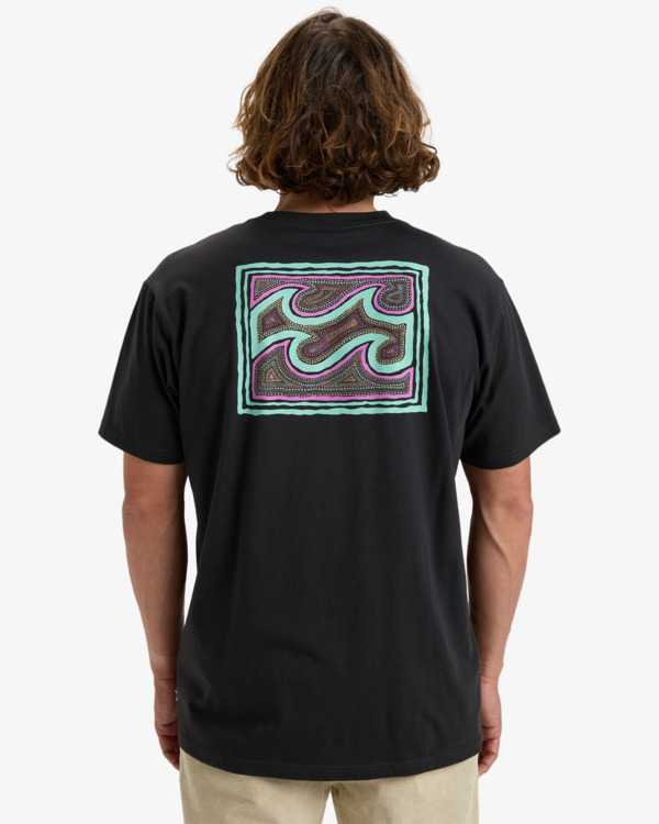 2 Crayon Wave - T-shirt met Korte mouw voor Heren Black EBYZT00292 Billabong