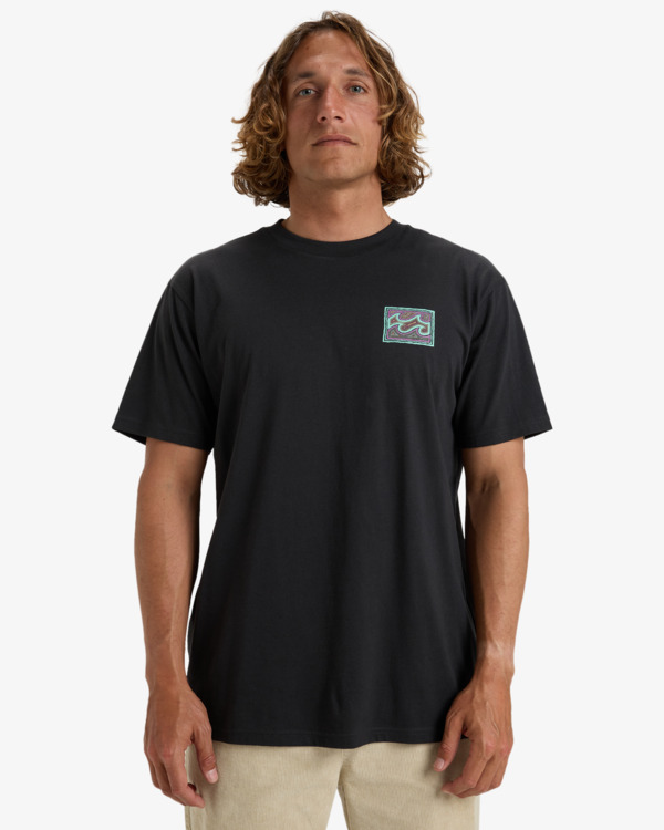 0 Crayon Wave - T-shirt à manches courtes pour Homme Noir EBYZT00292 Billabong