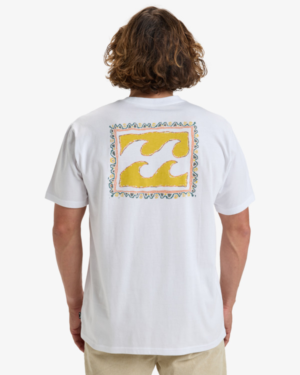 2 Crayon Wave - Short Sleeves T-Shirt for Men White EBYZT00292 Billabong