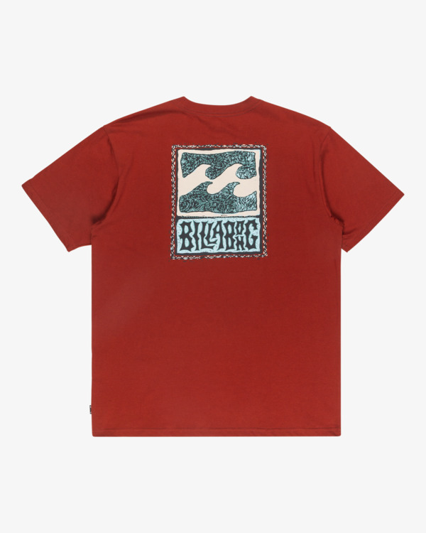 6 Stamp - Short Sleeve T-Shirt for Men Red EBYZT00293 Billabong