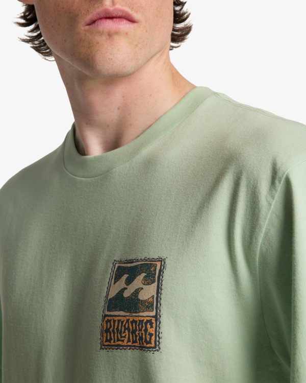 4 Stamp - T-shirt met Korte mouw voor Heren Green EBYZT00293 Billabong