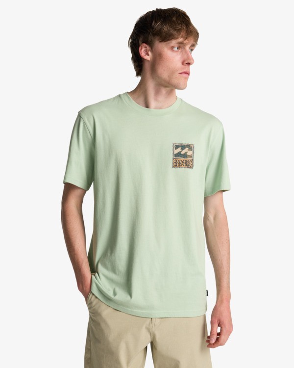 0 Stamp - T-shirt met Korte mouw voor Heren Green EBYZT00293 Billabong