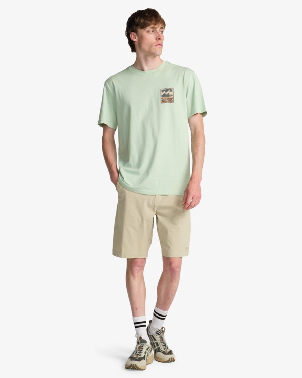 2 Stamp - T-shirt met Korte mouw voor Heren Green EBYZT00293 Billabong