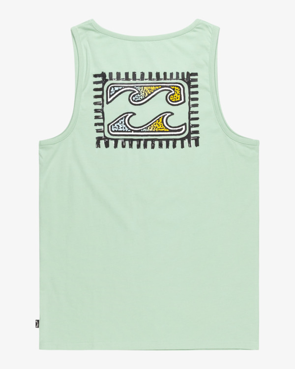 6 Crayon Wave - Muscle Tank for Men Blue EBYZT00302 Billabong