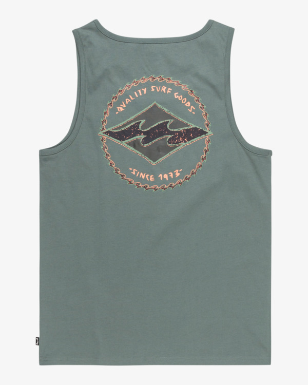 6 Rotor Diamond - Muscle Tank for Men Green EBYZT00303 Billabong