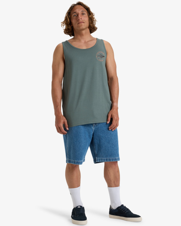 1 Rotor Diamond - Muscle Tank for Men Green EBYZT00303 Billabong