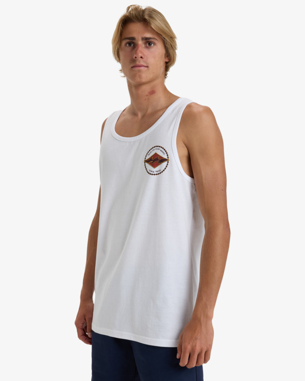 3 Rotor Diamond - Top de manga cava para Homem Branco EBYZT00303 Billabong