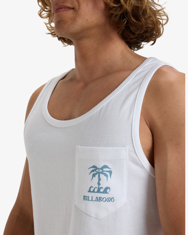 4 Troppo - Camiseta sin mangas para Hombre Blanco EBYZT00304 Billabong