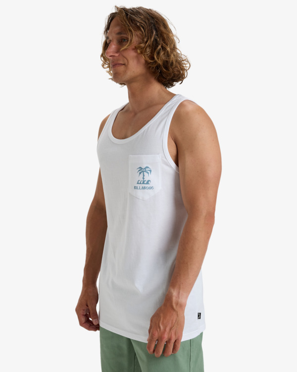 3 Troppo - Top de manga cava para Homem Branco EBYZT00304 Billabong