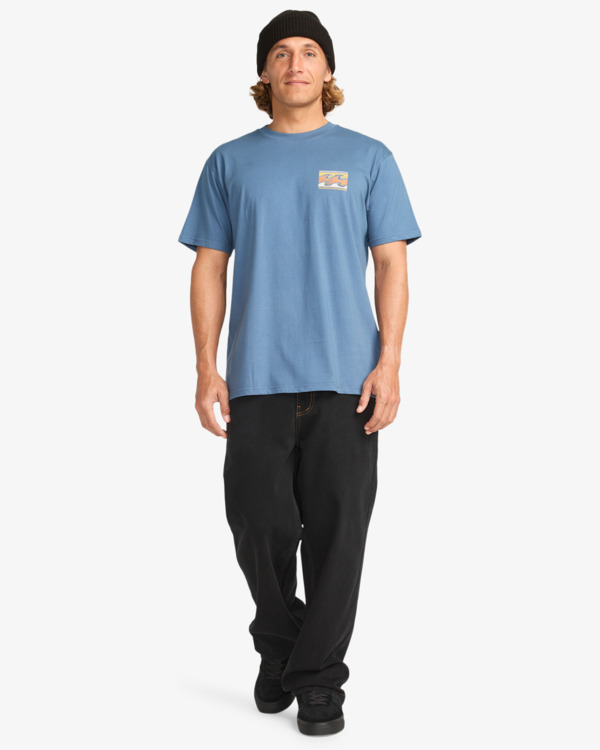 2 Crayon Wave - T-Shirt à manches courtes pour Homme Bleu EBYZT00357 Billabong