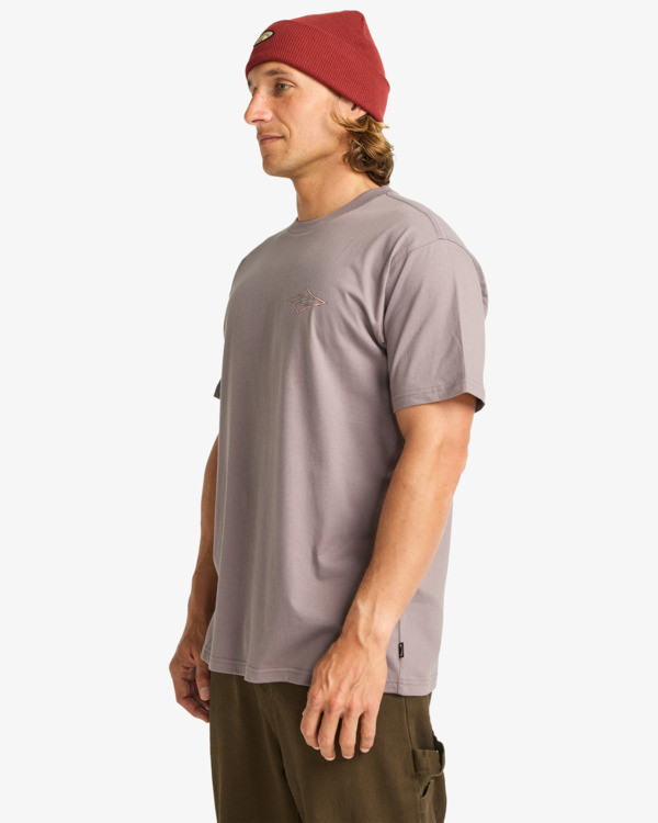 3 Crayon Wave - T-Shirt à manches courtes pour Homme Gris EBYZT00357 Billabong