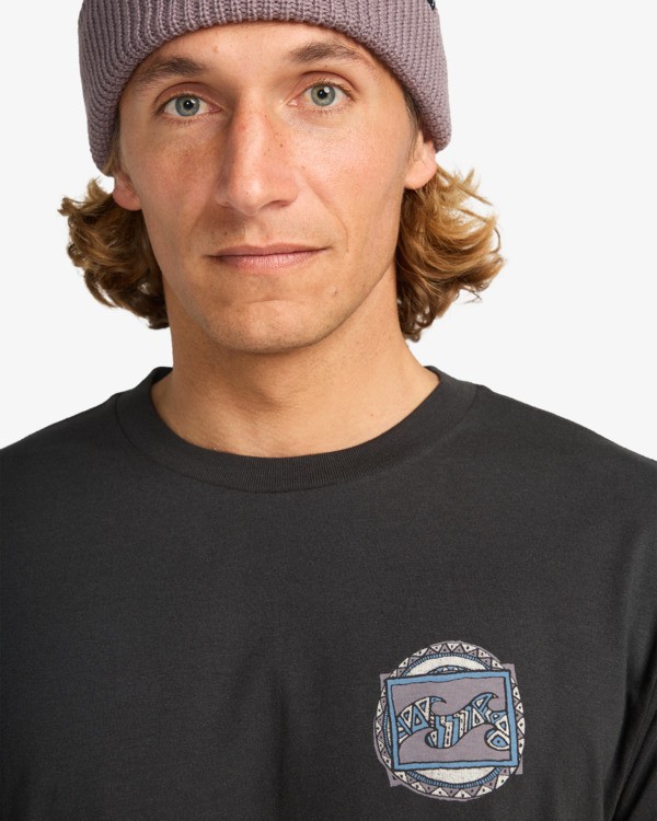 4 Crayon Wave - T-Shirt à manches courtes pour Homme Noir EBYZT00357 Billabong