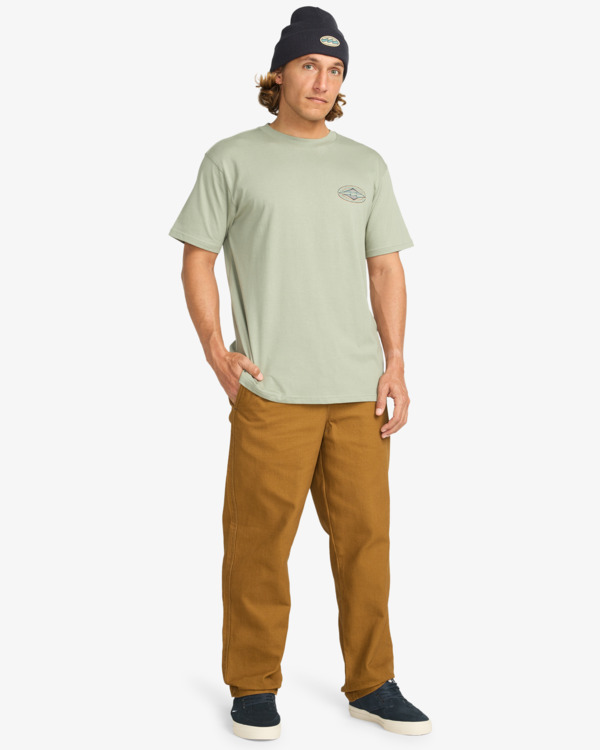 2 Diamond Vision - Short Sleeve T-Shirt for Men Green EBYZT00358 Billabong