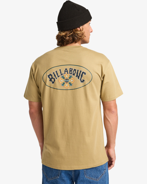 1 Orbit Arch - Short Sleeve T-Shirt for Men Beige EBYZT00359 Billabong