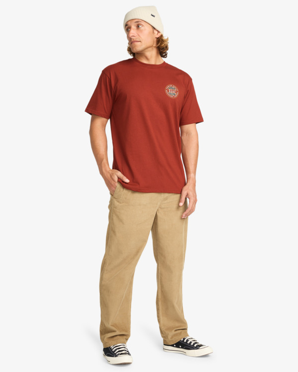 2 Rotor Fill - Short Sleeve T-Shirt for Men Red EBYZT00360 Billabong