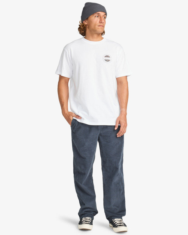 2 Rotor Fill - Short Sleeve T-Shirt for Men White EBYZT00360 Billabong