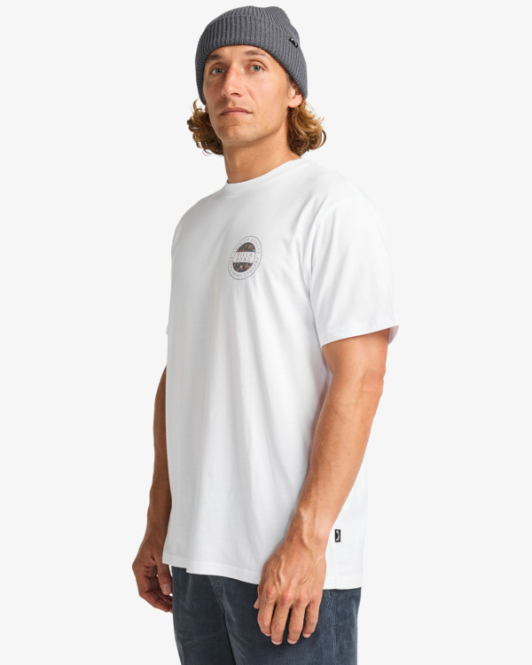 3 Rotor Fill - Short Sleeve T-Shirt for Men White EBYZT00360 Billabong