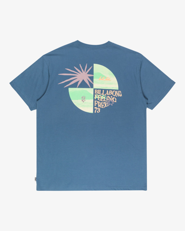 6 Twin Fin - Short Sleeve T-Shirt for Men Blue EBYZT00362 Billabong