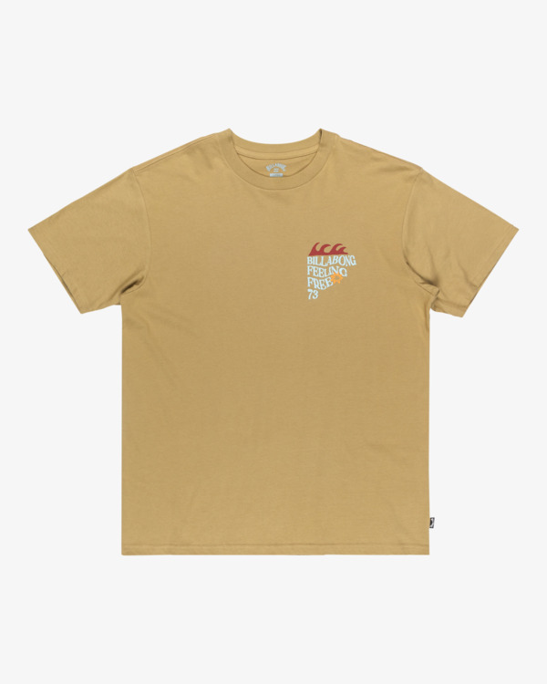 5 Twin Fin - Short Sleeve T-Shirt for Men Beige EBYZT00362 Billabong