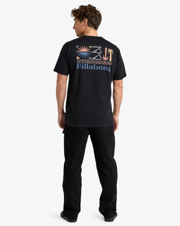 2 Segment - T-shirt met korte mouwen voor Heren Black EBYZT00364 Billabong