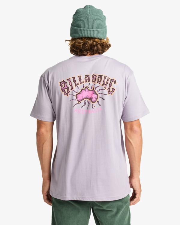1 Origin - Short Sleeve T-Shirt for Men Purple EBYZT00365 Billabong