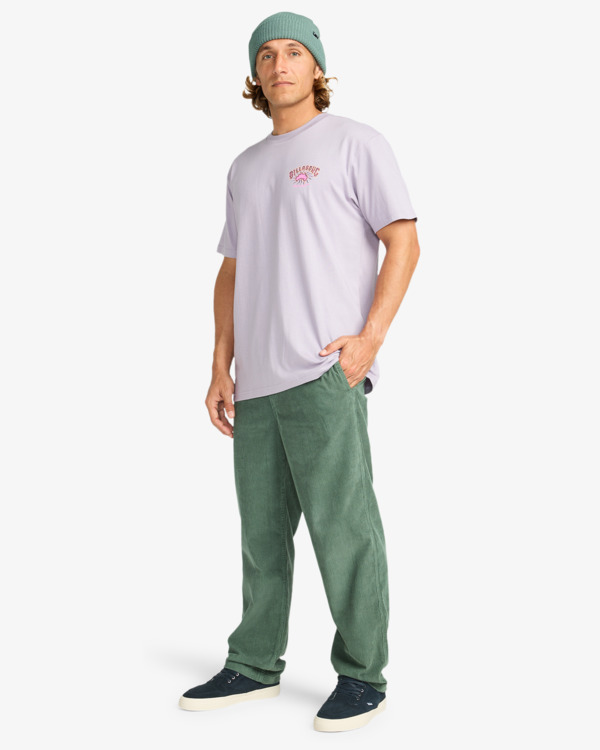 2 Origin - Short Sleeve T-Shirt for Men Purple EBYZT00365 Billabong
