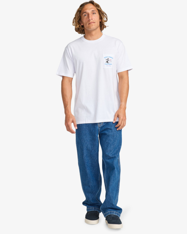 2 Surf Culture - Short Sleeve T-Shirt for Men White EBYZT00366 Billabong