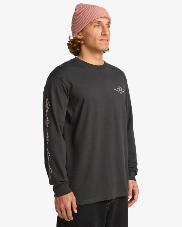 3 Crayon Wave - Long Sleeve T-Shirt for Men Black EBYZT00367 Billabong