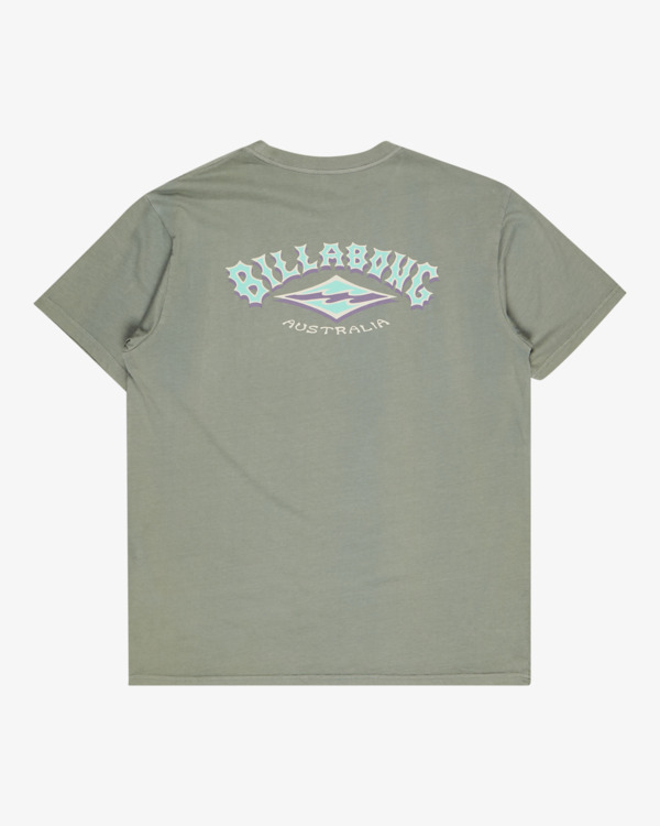 6 Arch Wave Washed - Short Sleeve T-Shirt for Men Green EBYZT00371 Billabong