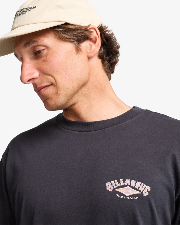 4 Arch Wave Washed - Short Sleeve T-Shirt for Men Black EBYZT00371 Billabong