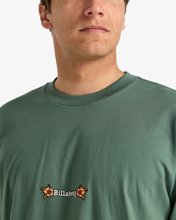 4 Mogul Slash Og - T-shirt de manga curta para homem Verde EBYZT00376 Billabong