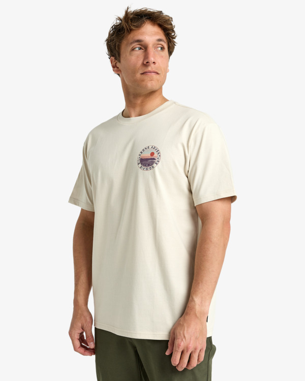 3 Rockies - Short Sleeve T-Shirt for Men Beige EBYZT00380 Billabong