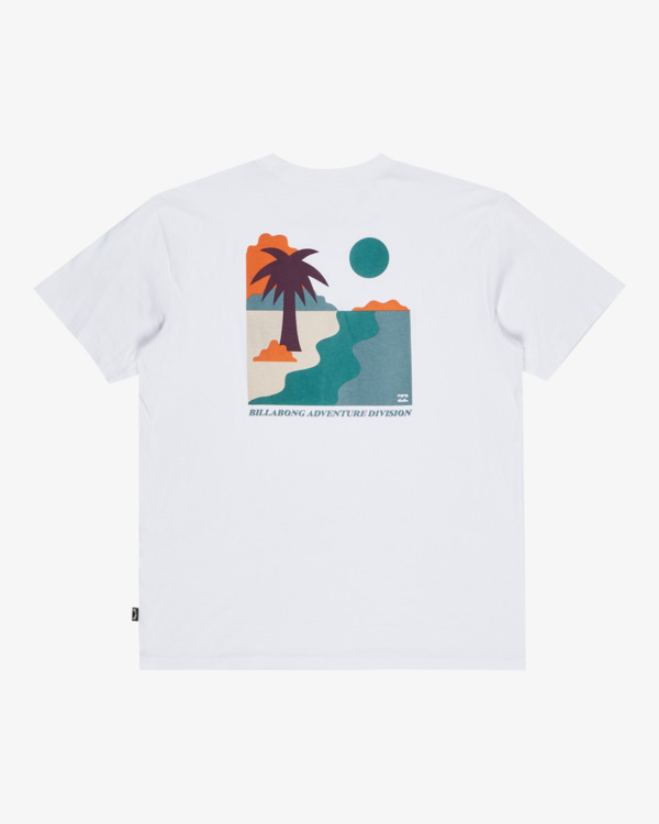 6 Sundown - T-Shirt à manches courtes pour Homme Blanc EBYZT00384 Billabong