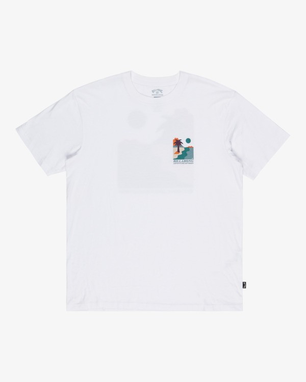 5 Sundown - T-Shirt à manches courtes pour Homme Blanc EBYZT00384 Billabong