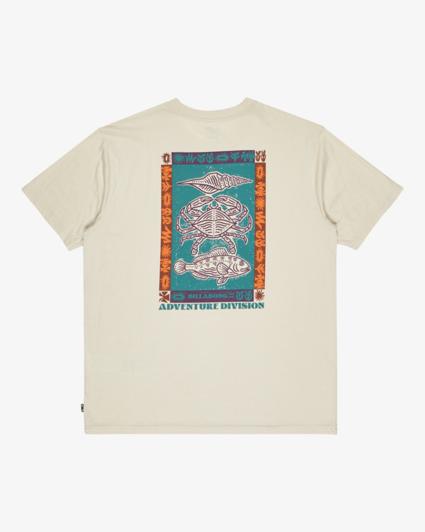 6 Fauna - Short Sleeve T-Shirt for Men Beige EBYZT00385 Billabong