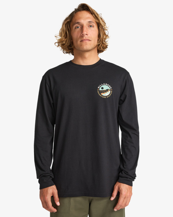0 Rockies - Maglietta a Maniche Lunghe da Uomo Black EBYZT00390 Billabong