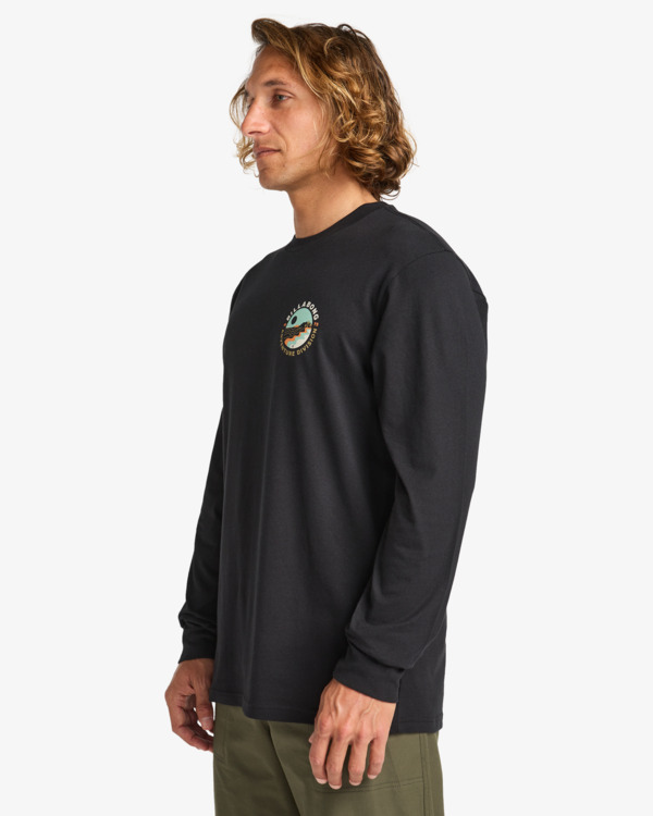 3 Rockies - Maglietta a Maniche Lunghe da Uomo Black EBYZT00390 Billabong