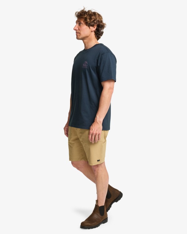 2 Scribbly - Short Sleeve T-Shirt for Men Blue EBYZT00398 Billabong