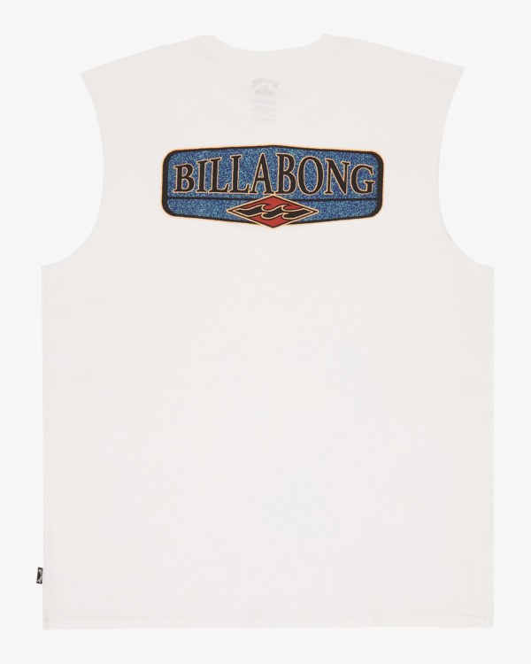 6 Burleigh - Mouwloos T-shirt voor Heren White EBYZT00491 Billabong