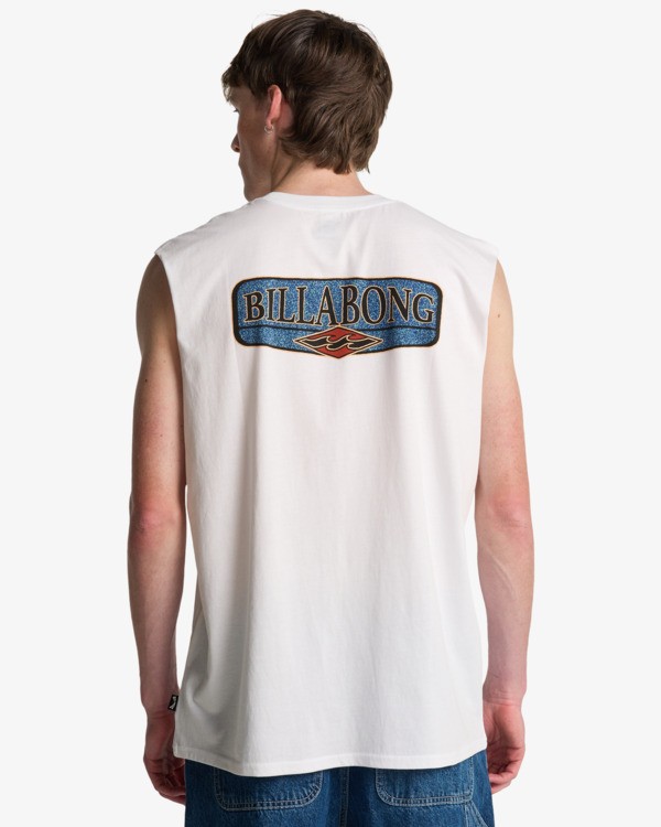 1 Burleigh - Mouwloos T-shirt voor Heren White EBYZT00491 Billabong