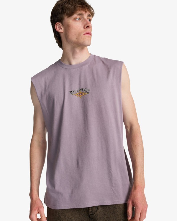 0 Burn Out - T-shirt sans manches pour Homme Violet EBYZT00492 Billabong