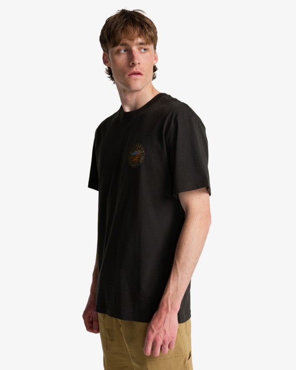 3 Rockies - Short Sleeve T-Shirt for Men Blue EBYZT00497 Billabong