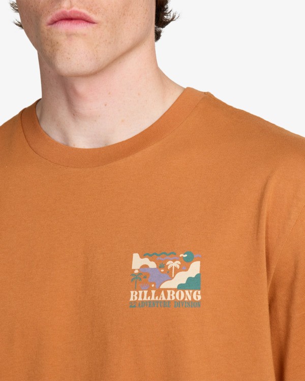 4 Range - T-shirt met korte mouwen voor Heren Brown EBYZT00498 Billabong