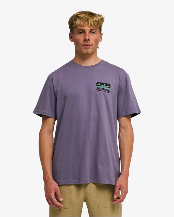 0 Range - T-shirt met korte mouwen voor Heren Purple EBYZT00498 Billabong