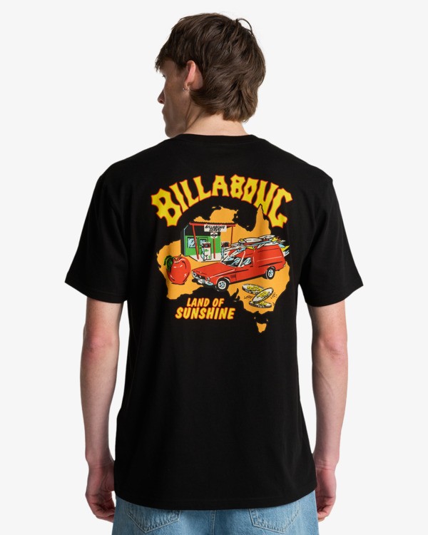 1 Origin - T-shirt met korte mouwen voor Heren Black EBYZT00520 Billabong